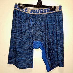 Russell Athletic Men's Blue Boxer Brief Underwear